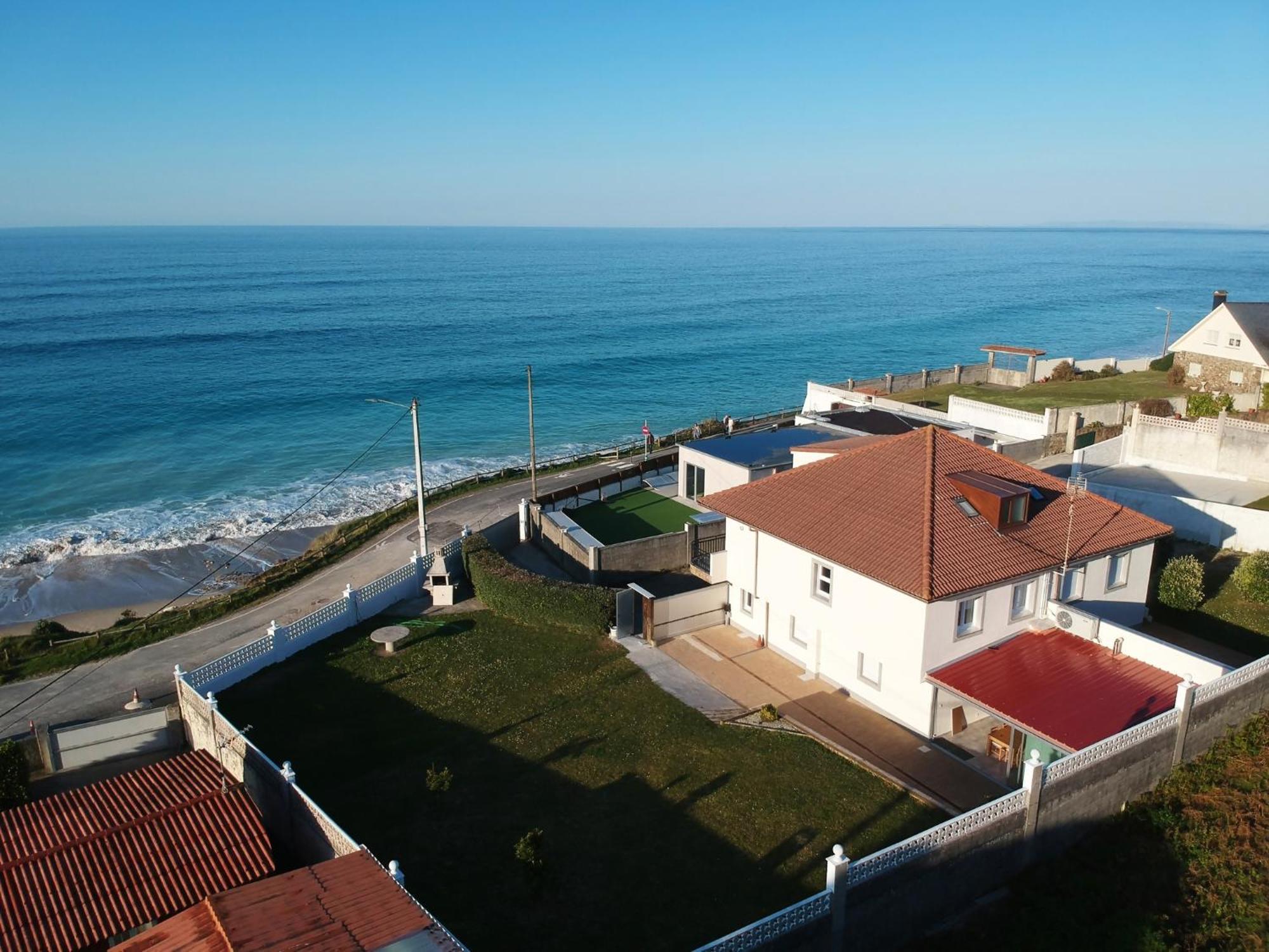 Ag Casa Vilamar En Primera Linea De Playa Razo Razo da Costa Buitenkant foto