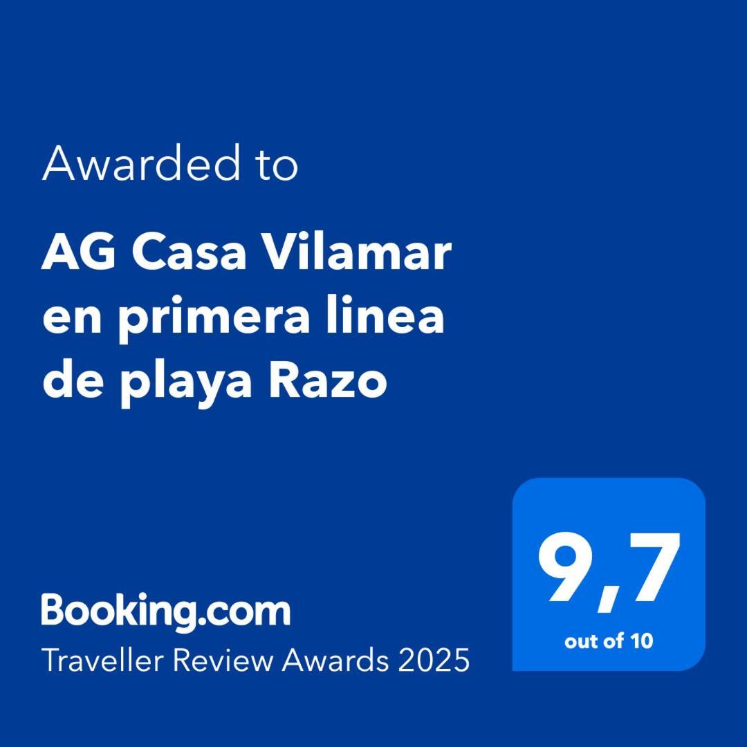 Ag Casa Vilamar En Primera Linea De Playa Razo Razo da Costa Buitenkant foto